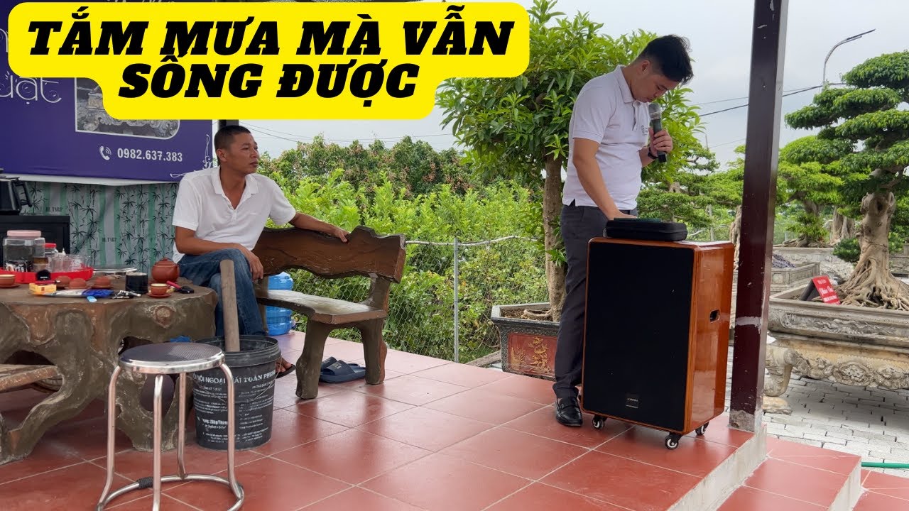 Sửa loa kéo Sansui SG10-15 tắm mưa mà vẫn sống khỏe - Loa kéo Hoàng Nam