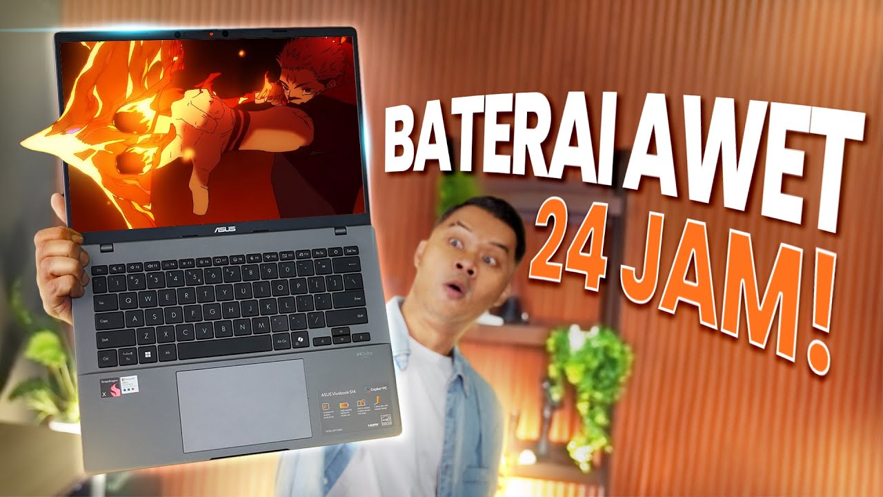 BATERAI TAHAN 24 JAM!!! Laptop Ringan, Performa CPU setara Gaming. Asus Vivobook S14 S3407QA