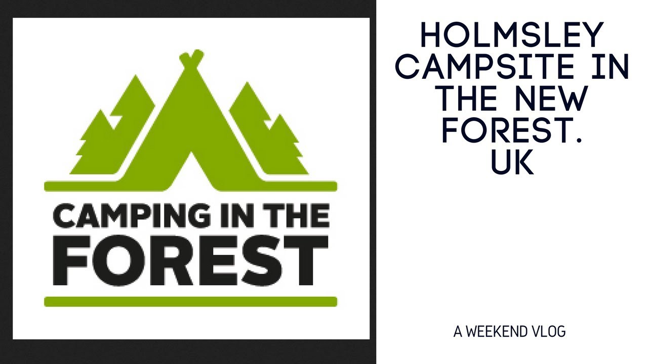 A family weekend camping at Holmsley campsite in the New Forest