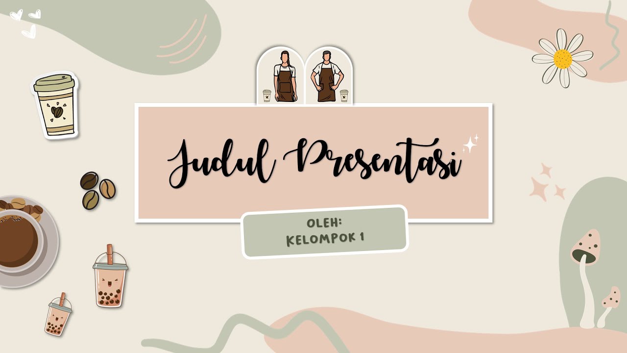 Aesthetic PPT #1 II Pink Series II Template PPT Aesthetic Coffee Theme II Cara Membuat PPT