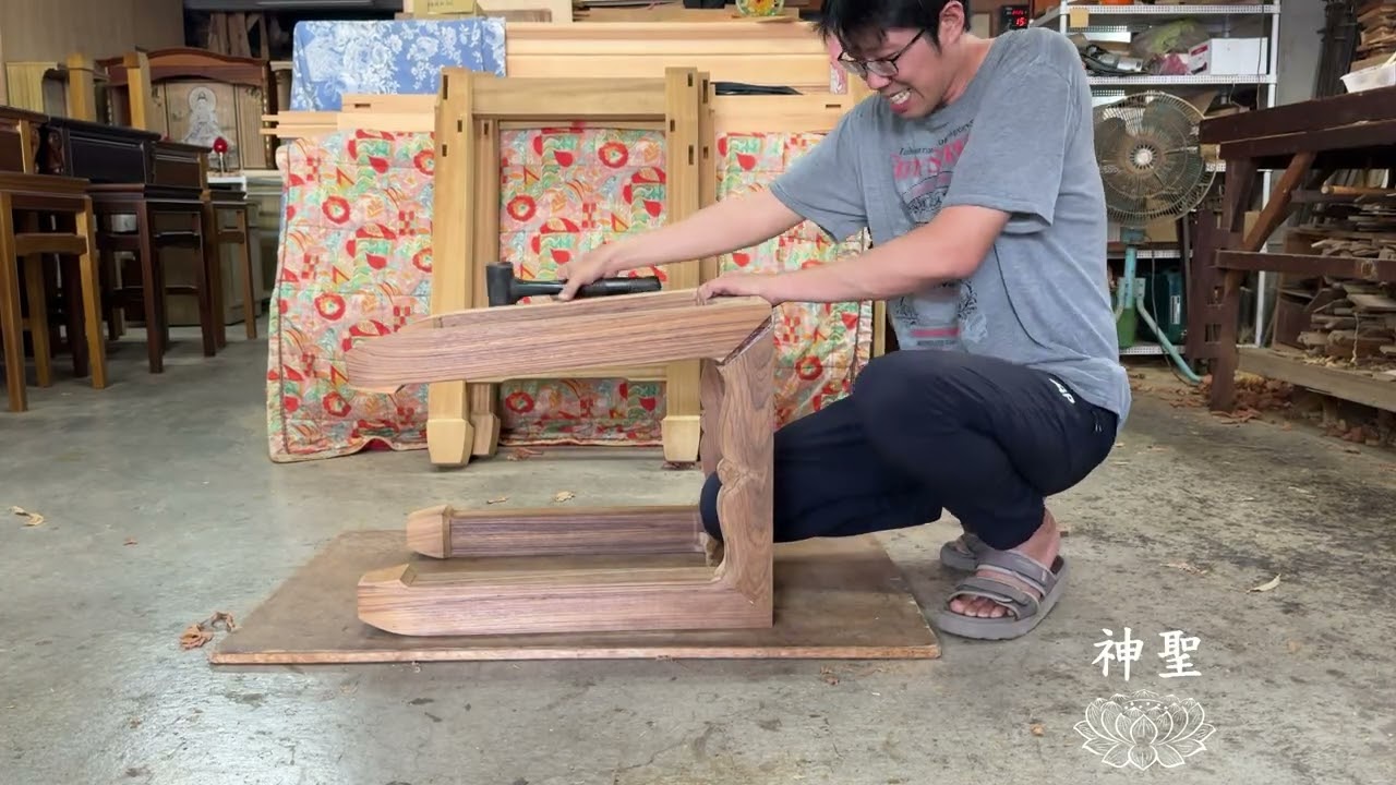 【木作榫卯工藝】超有質感【緬甸柚木】茶几製作過程不藏私一氣呵成 Wooden teak table in one go