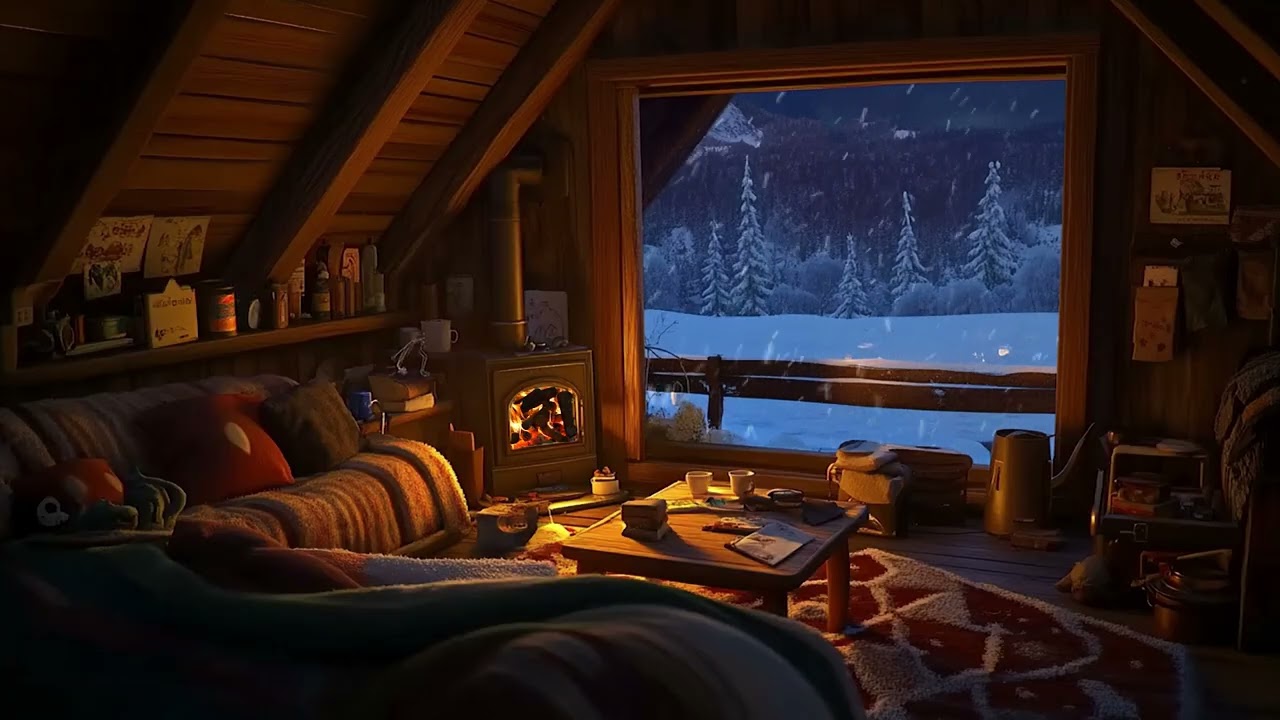 Frosty Wind Storm - Freezing weather in a cozy treehouse