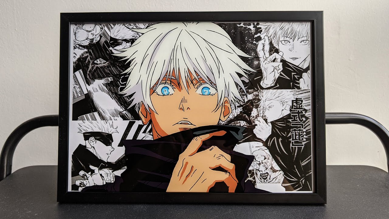 Anime Glass Painting | Gojo Satoru