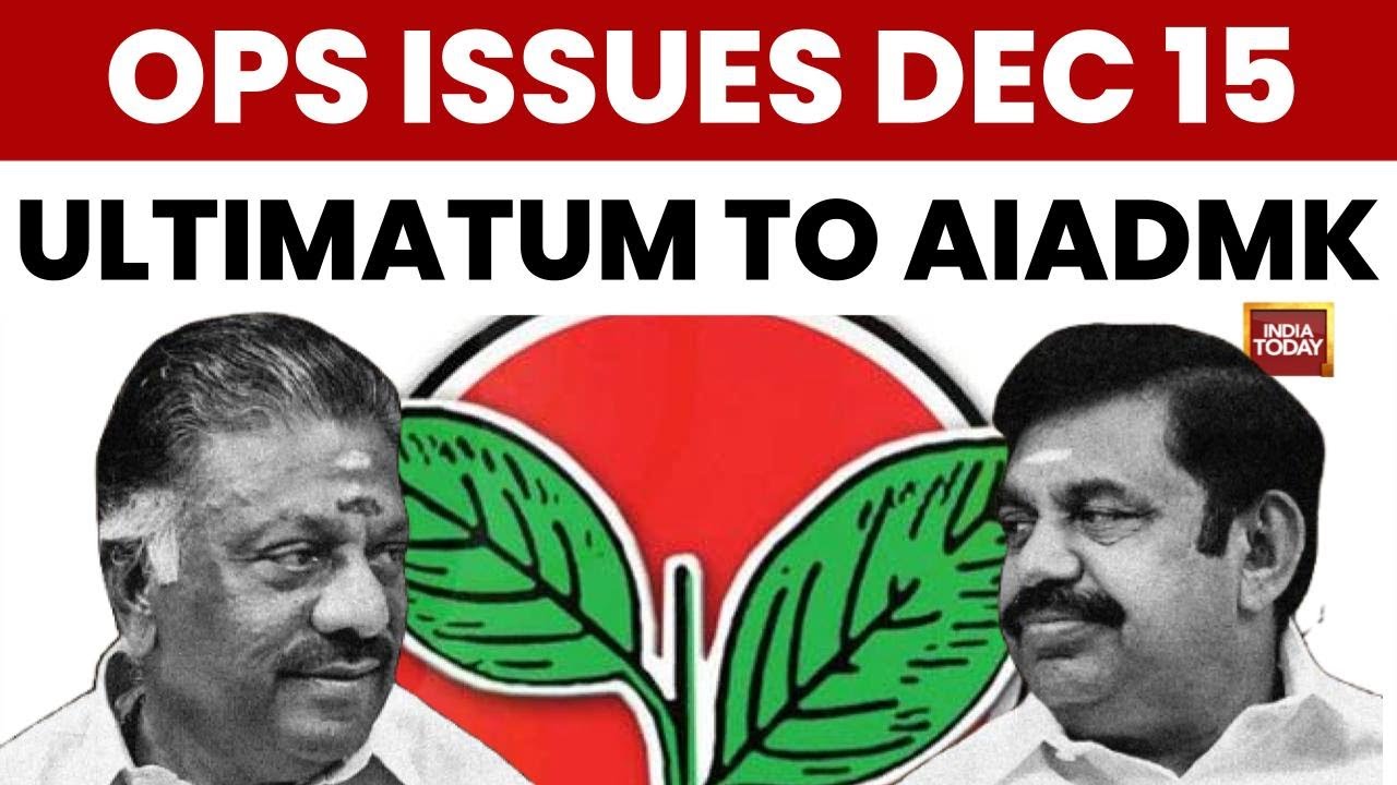OPS In Delhi: Meets BJP Leaders, Issues Dec 15 Ultimatum For AIADMK Unification Or New Party