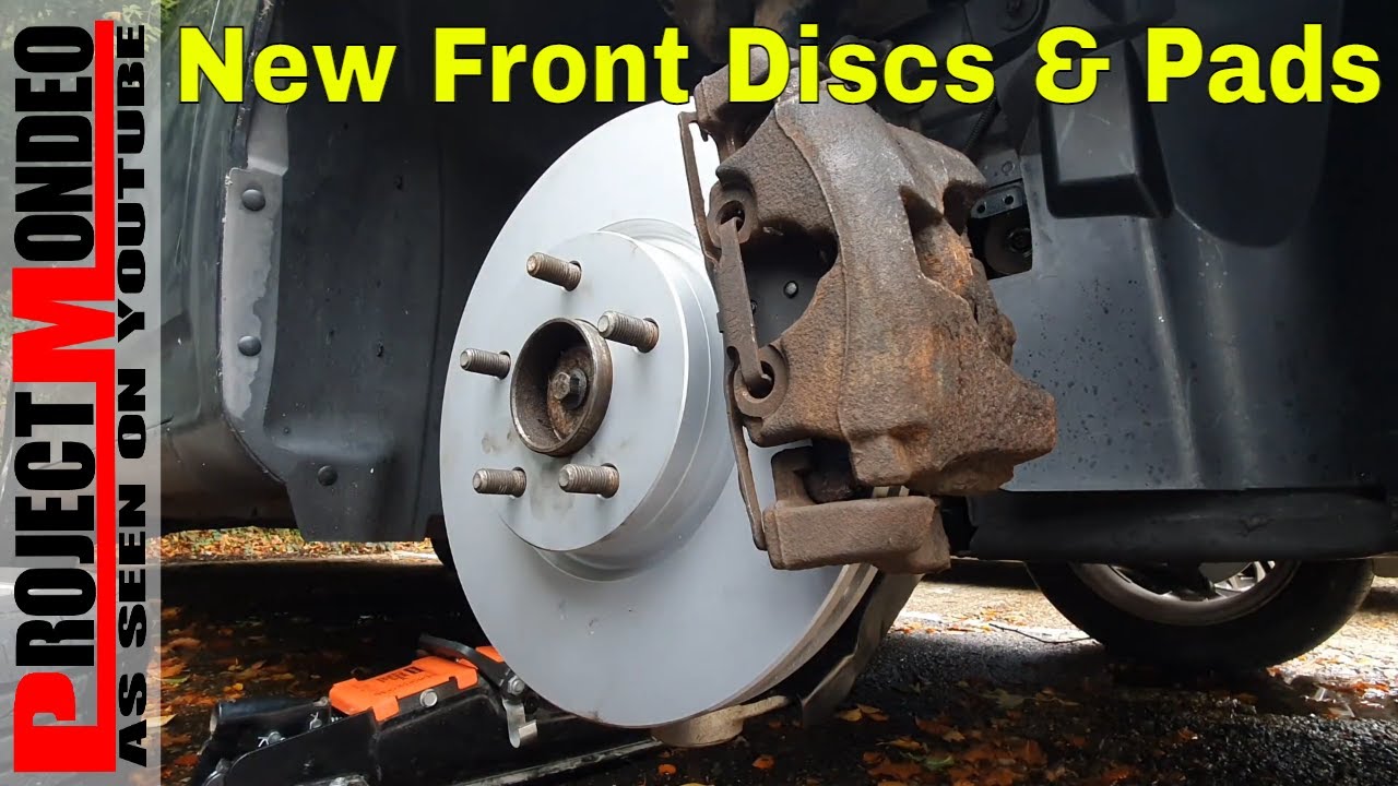 Ford Mondeo mk4 front brake Pads & disc replacement, how to.