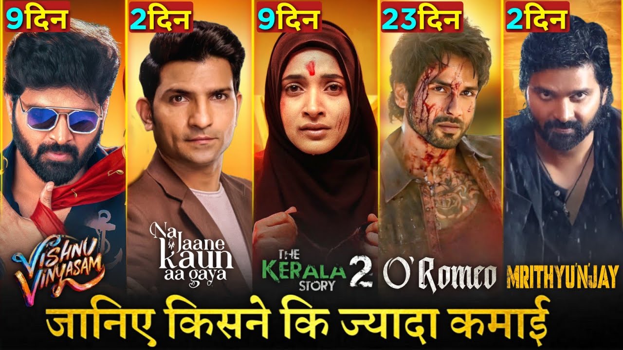 The Kerala Story 2 Box Office Collection Day 9, O Romeo, Vishnu Vinyasam, Mrithyunjay, NJKAG