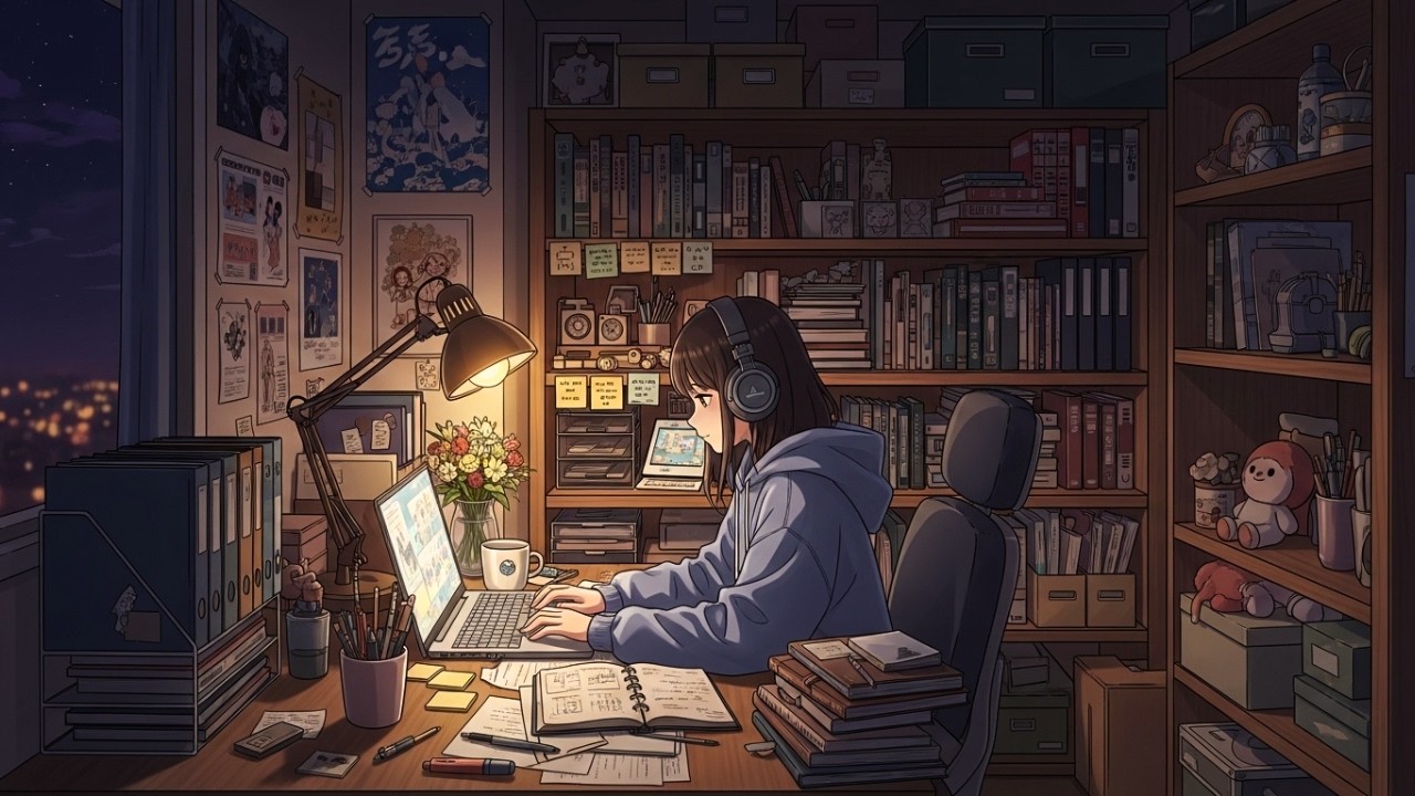 Lofi Study Music 📚 Chill Hip Hop Beats to Study, Work & Good Mood | Cozy Study Room