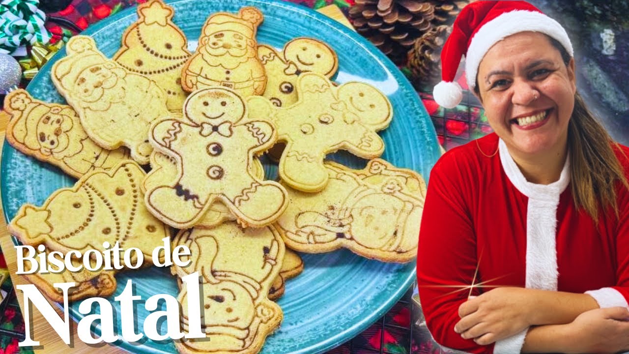 COMO FAZER  BISCOITO NATALINO - MUITO SIMPLES E F&Aacute;CIL