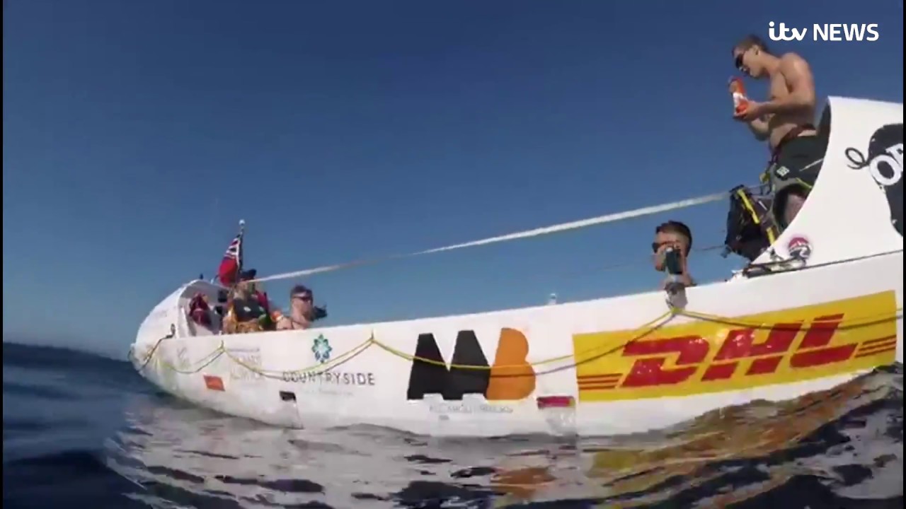 Pedal The Pond: British team attempting to pedal  boat across Atlantic on home straight | ITV News