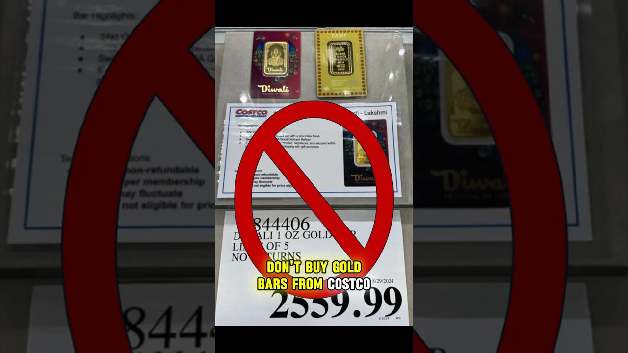 Don't Buy Gold Bars from Costco! Invest in Gold this Way! #costco #gold #money #investing #shorts