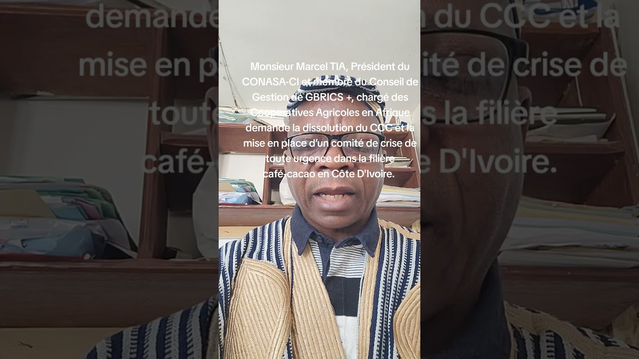 Le Président du CONASA-CI demande la dissolution du CCC et la mise en place d’un comité de crise.
