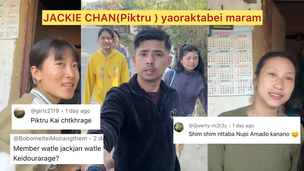 Piktru Jackie Chan video yaoraktabei maram🤔🤔||MAnipurifunny||@chanambamsisters