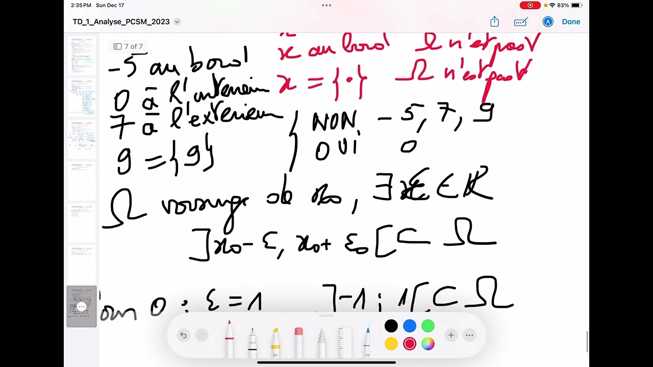 Leçon 6: exercice  (Topologie de R) fiche TD N1
