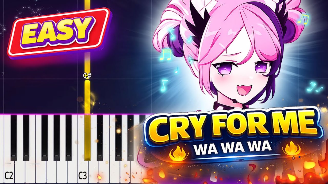 Cry For Me WA WA WA | Easy Piano Tutorial