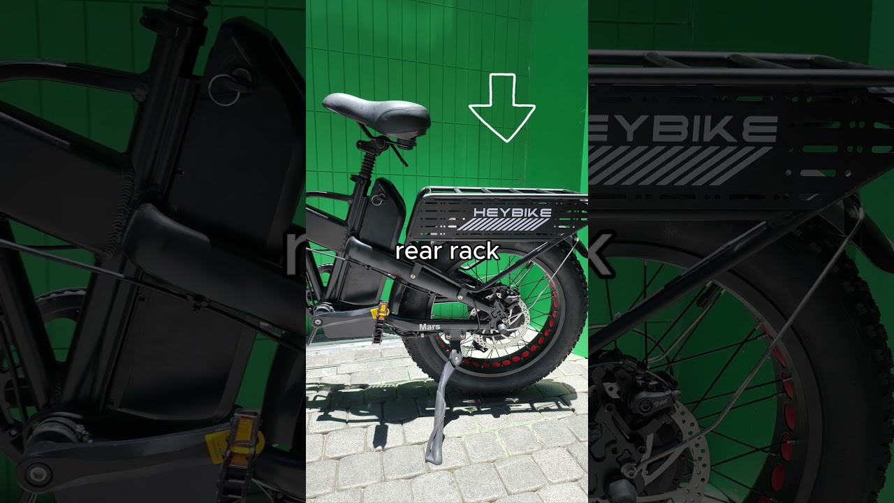 Show you the main parts of Black Mars 2.0👀#heybike #heybikemars2 #ebike #cycling
