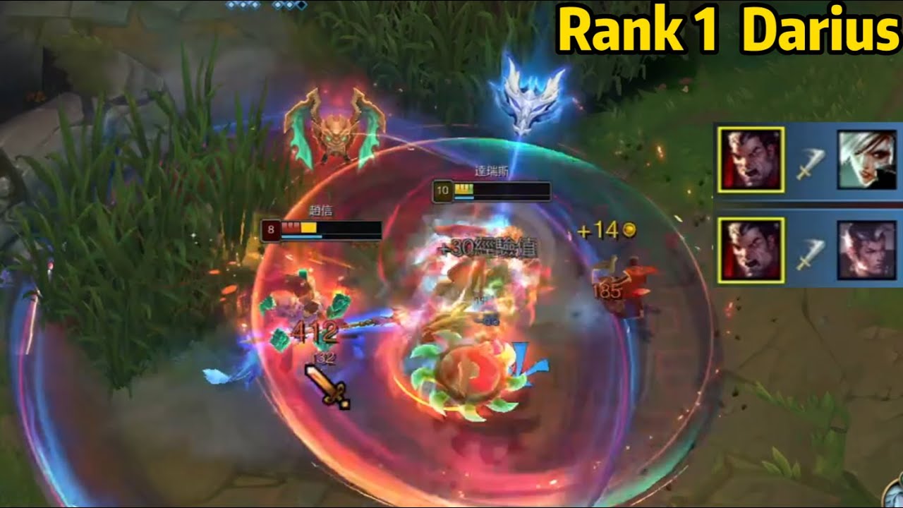 Rank 1 Darius: Do NOT Gank This Guy in the Early Game! *INSANE 1v2*