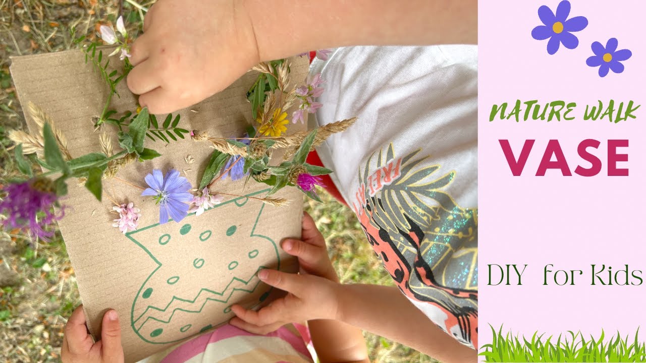 NATURE WALK VASE | Eine einfache Pappvase-Aktivität