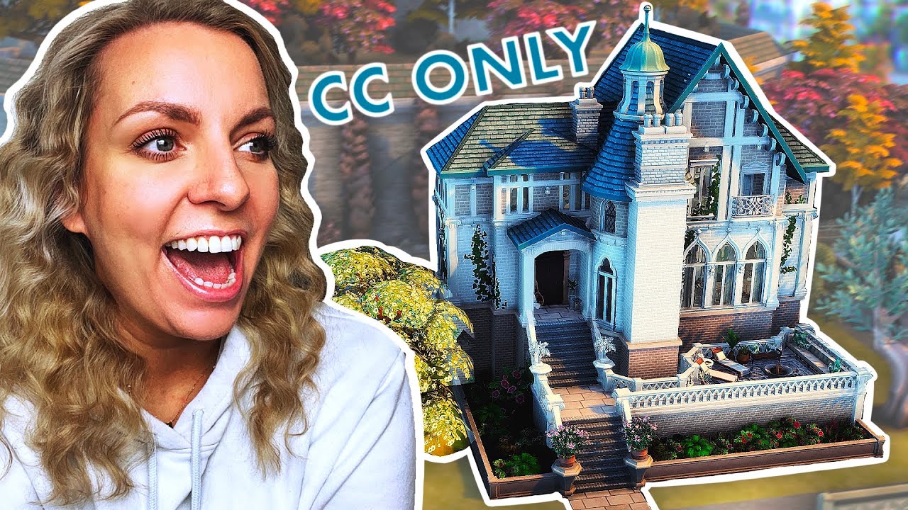 Can I build a house using ONLY CC? | The Sims 4 CC Build | Inlcuding CC Shopping
