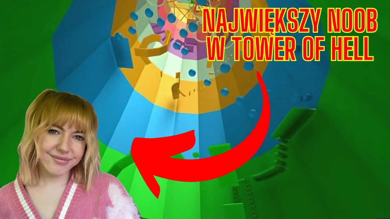 Największy NOOB przechodzi TOWER OF HELL!!!!