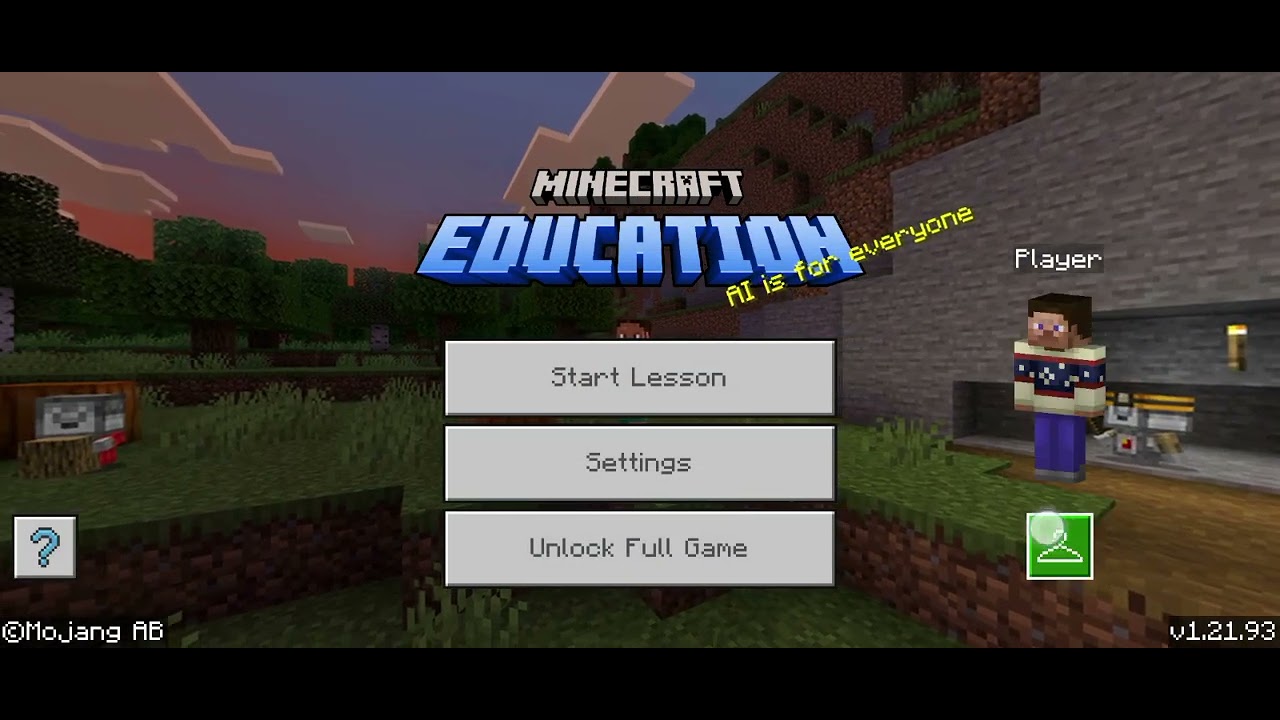 Playing Minecraft: Education edition, and seeing what is there to do without a Microsoft account.