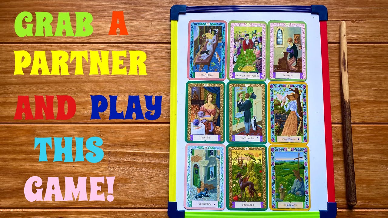 A FUN INTUITION-BUILDING GAME. WHAT ARE THEY THINKING? LENORMAND, KIPPER, TAROT, GRAND JEU, ORACLE..