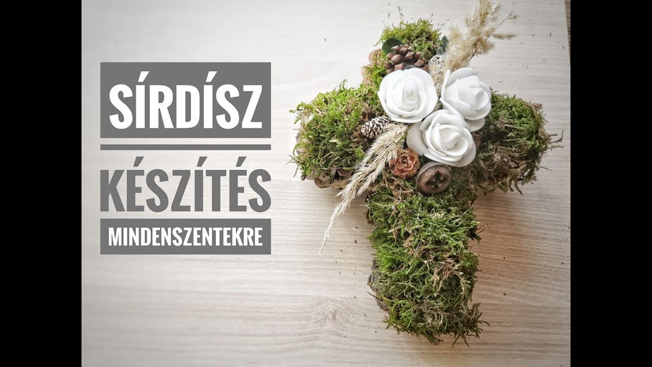 Koszorú készítése Halottak Napjára | Mindenszentek sírdísz ötlet | kegyeleti dísz |wreath