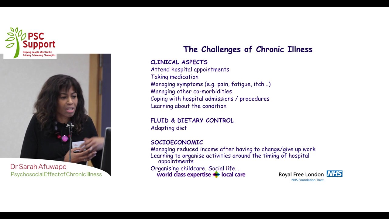 Dr Sarah Afuwape: Psychosocial Effect of Chronic Illness - PSC Support London 2016  Meeting