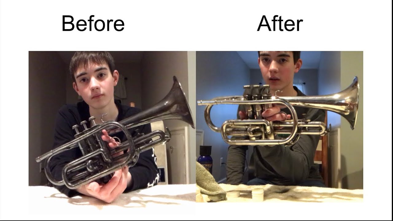 How to remove tarnish from a trumpet
