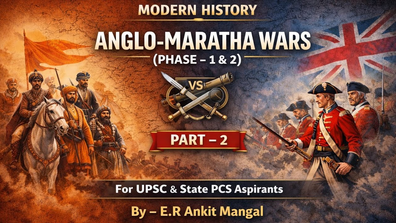 British Conquest of Maratha | Part 2 | Anglo–Maratha Wars (Phase 1 & 2) | UPSC