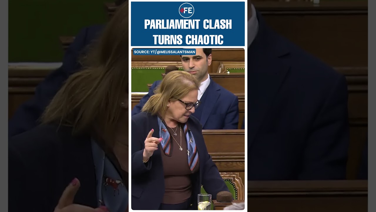 Canadian Minister&rsquo;s Glitching Response Goes Viral During Explosive Parliament Exchange #canada