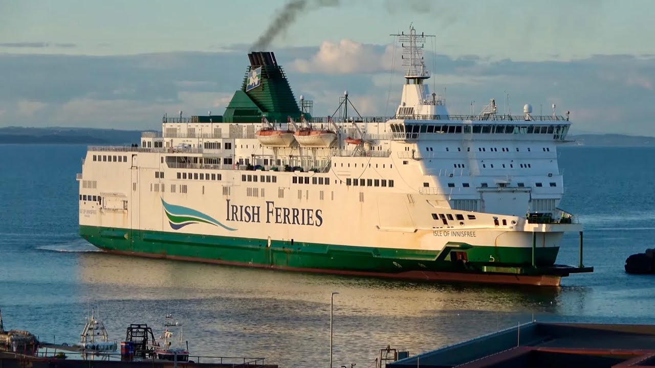 MV Isle of Innisfree Arrives at Rosslare Harbour, 28/9/25