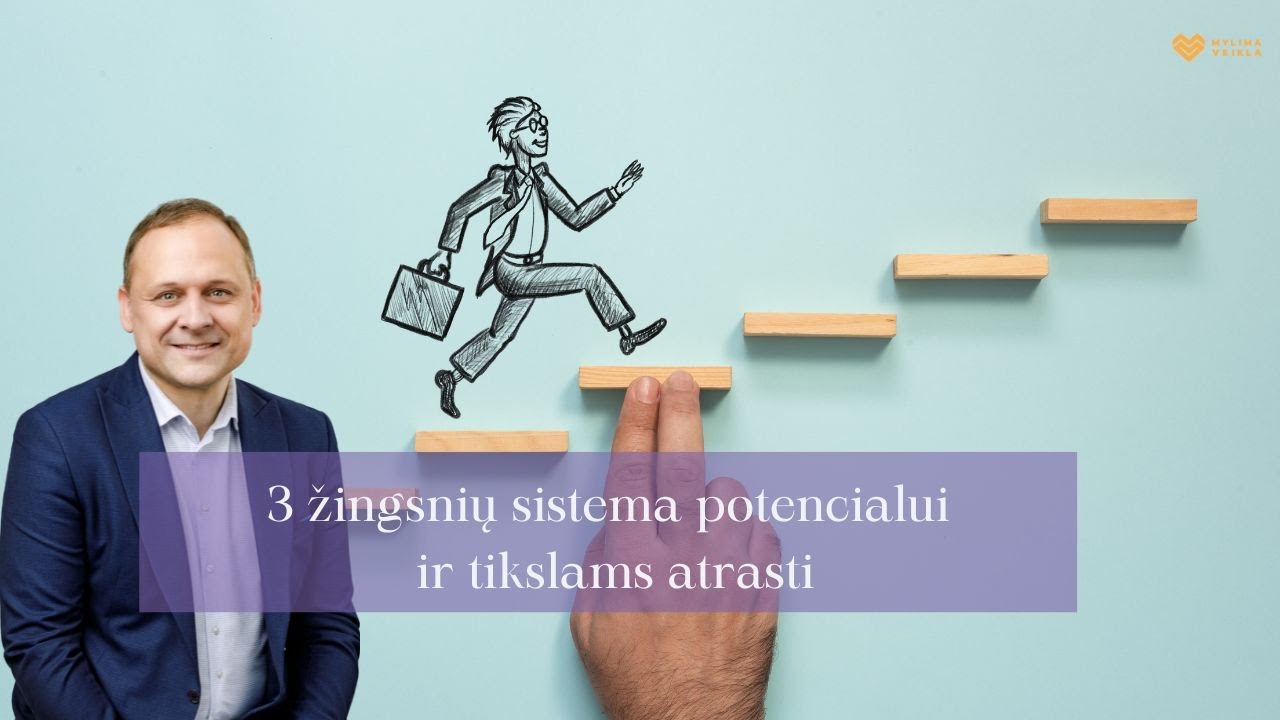 3 žingsnių sistema potencialui ir tikslams atrasti