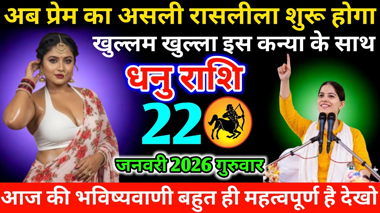 #धनुराशि अब प्रेम का असली रासलीला शुरू होगा खुल्लम खुल्ला इस कन्या के साथ 20 जनवरी 2026 मंगलवार