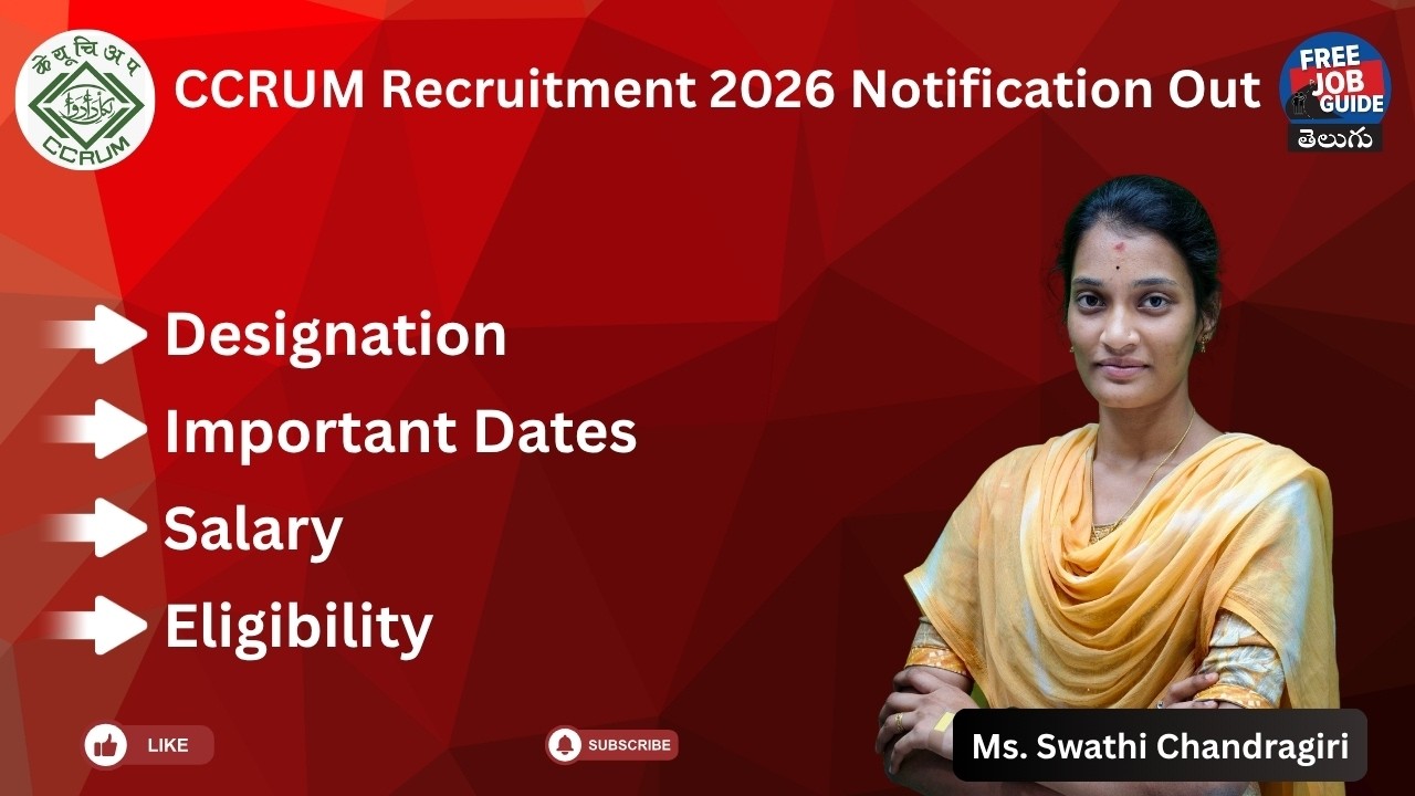 🚨 CCRUM Recruitment 2026 Notification Out 📝 Apply Online for Group A, B & C Posts | Complete Details