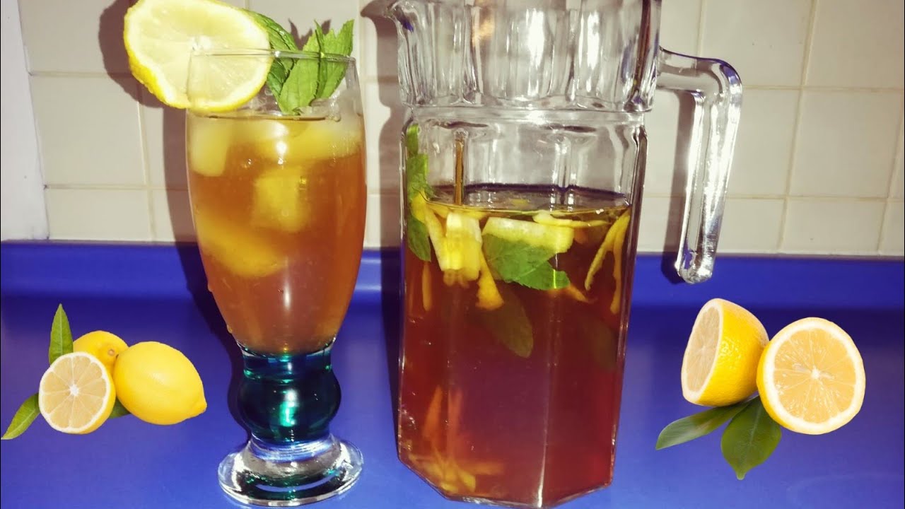 EV YAPIMI LİMONLU ICE TEA TARİFİ (Naneli Limonlu Buzlu Soğuk Çay Nasıl Yapılır?)