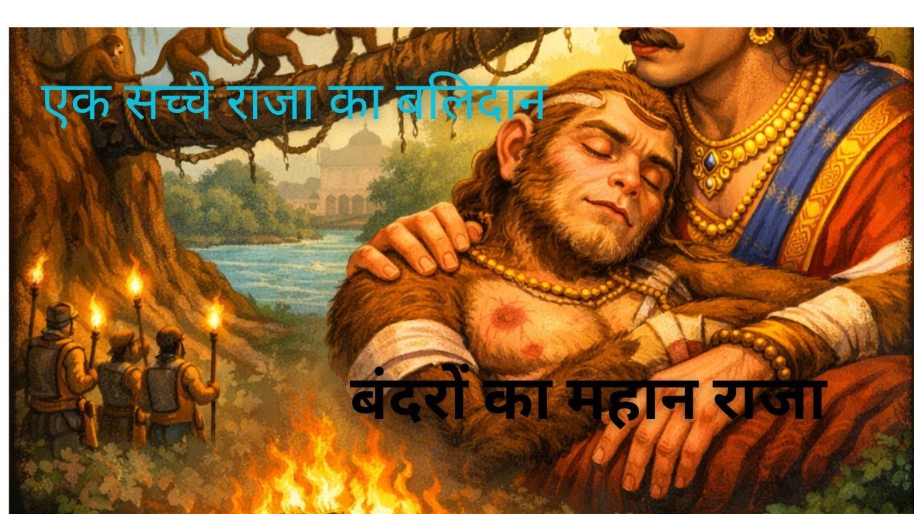 बंदरों का सच्चा राजा | प्रजा के लिए जान देने वाला महान बलिदान|moral story