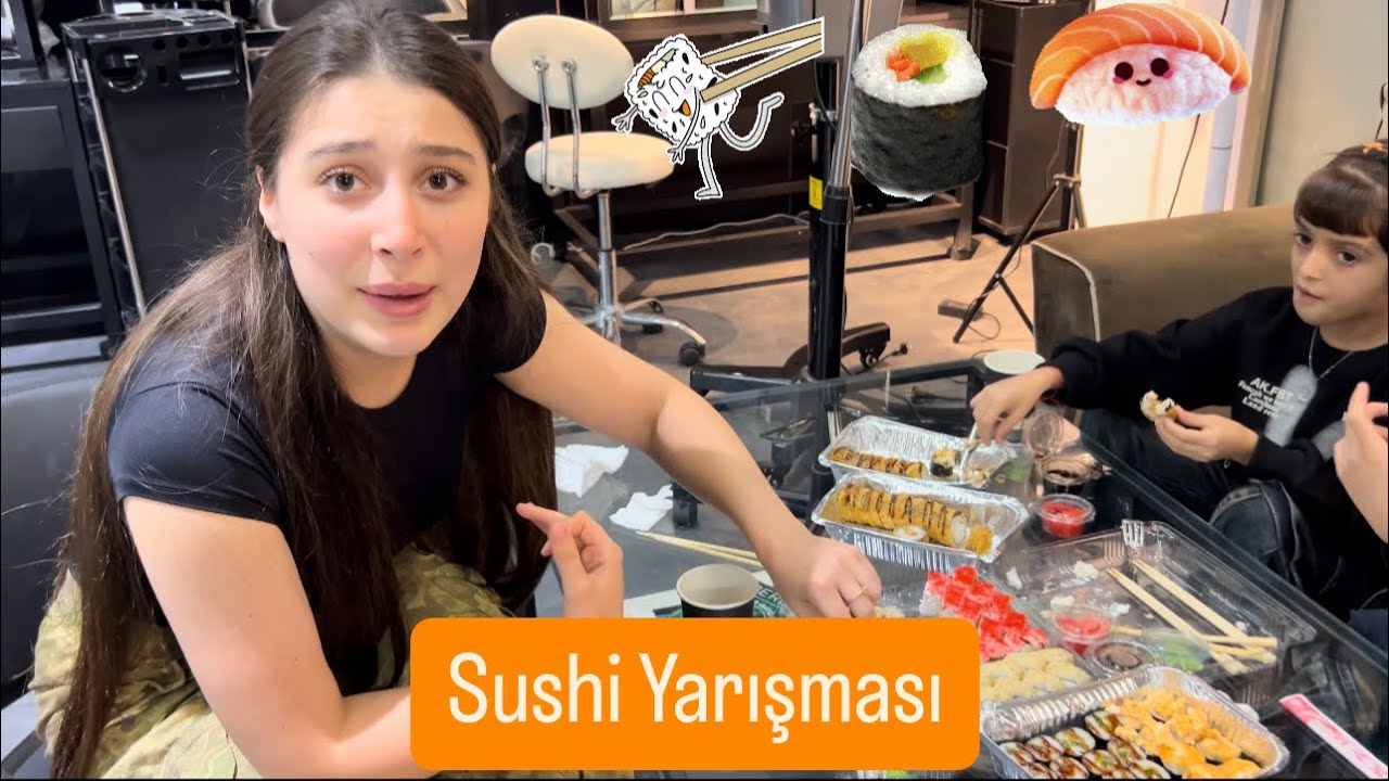 Suşi Yarışması | En çok yiyen kazanır😍 | Parayı kaptılar😭