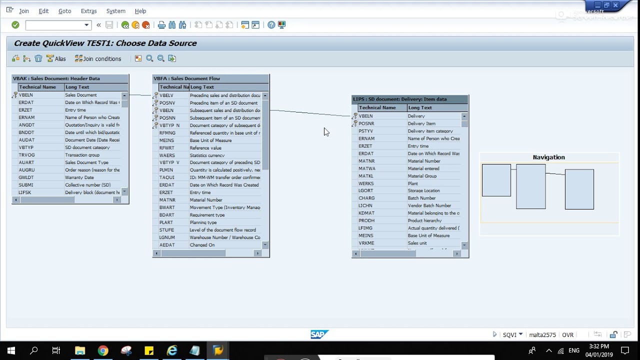 Документооборот SAP + SQVI + VBFA