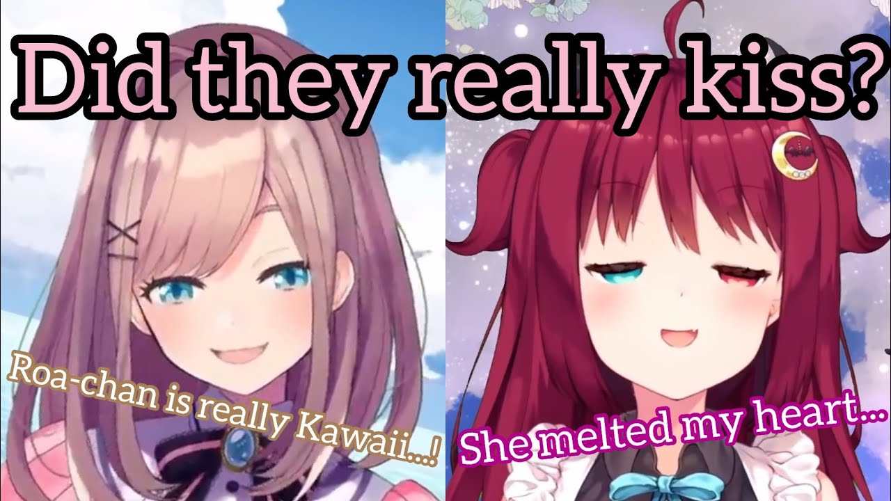 【Nijisanji】Lulu tasted Roa-chan. They actually kissed【Suzuhara Lulu/Yuzuki Roa】VTuber sub