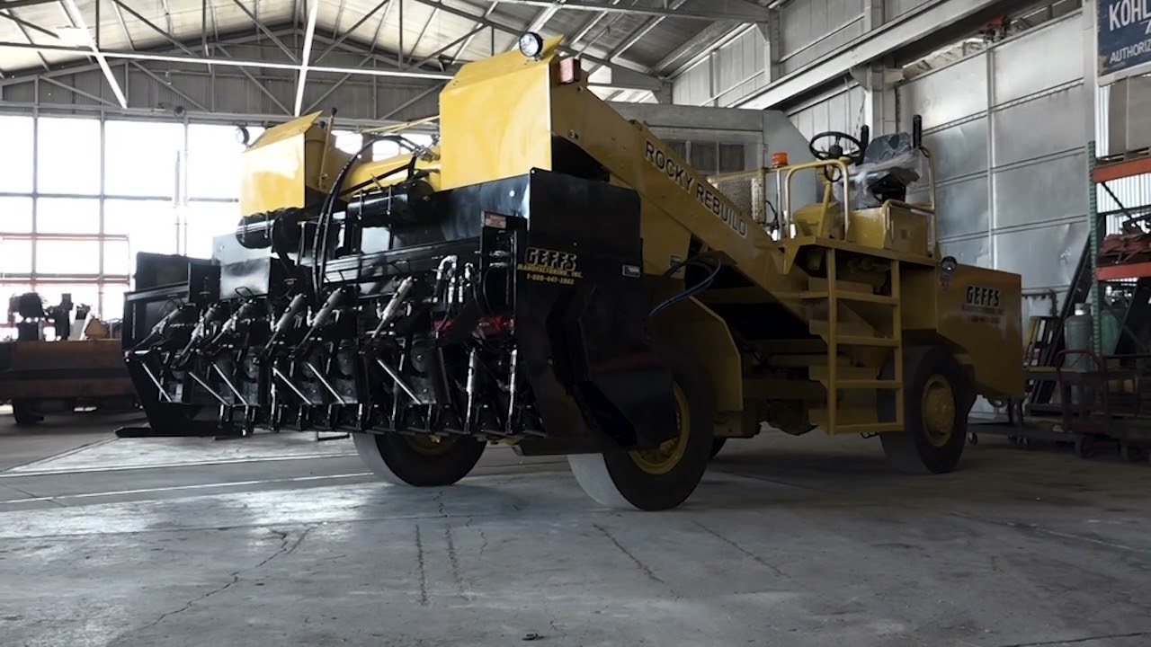 GEFFS Rebuilt Chip Spreaders 10' x 16' Expandable Hopper Set Up and Operation Training