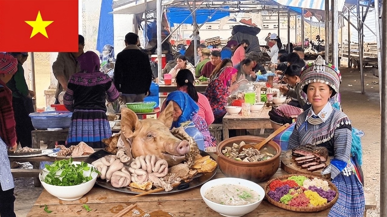 Food Market in Northern Vietnam | Highland Markets of Vietnam’s Ethnic Minorities