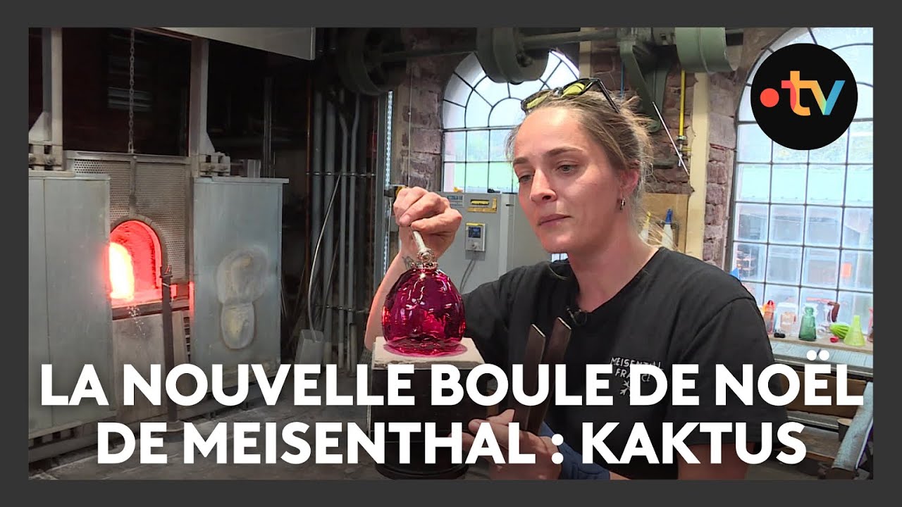 La boule de Noël 2024 de la verrerie de Meisenthal : Kaktus