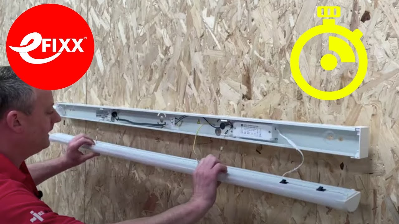 Fast lighting installation using the JCC Skypack QR LED battens.