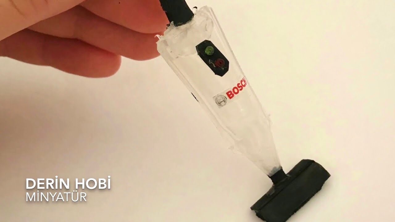 Minyatür Elektrikli Süpürge Yapımı | Kendin Yap | DIY Miniature Vacuum Cleaner for Barbie | DIY
