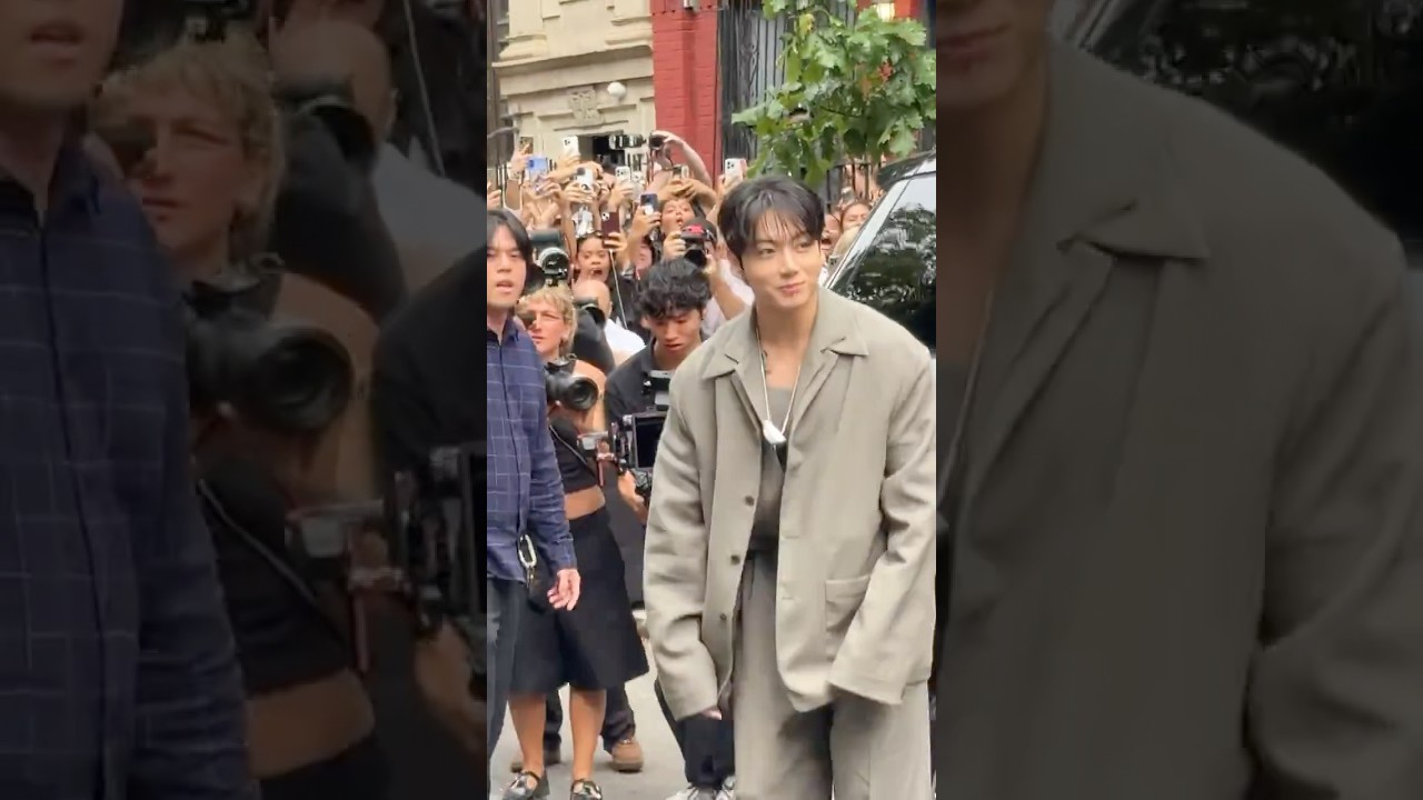 Jungkook has arrived at Calvin Klein's Spring 2026 in New York Fashion Week #jungkook #bts #jk