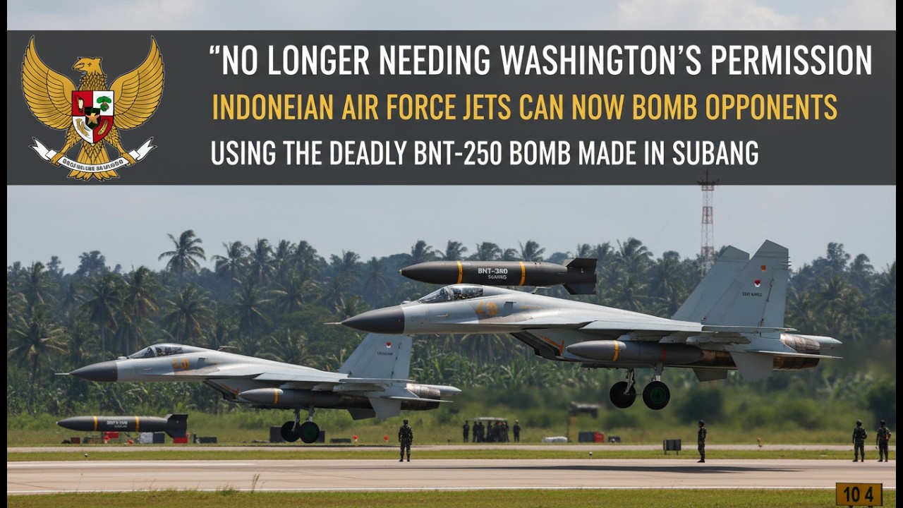 Tak Butuh Izin Washington Lagi, Jet TNI AU Kini Bebas Bombardir Lawan Pakai Bom Maut BNT 250