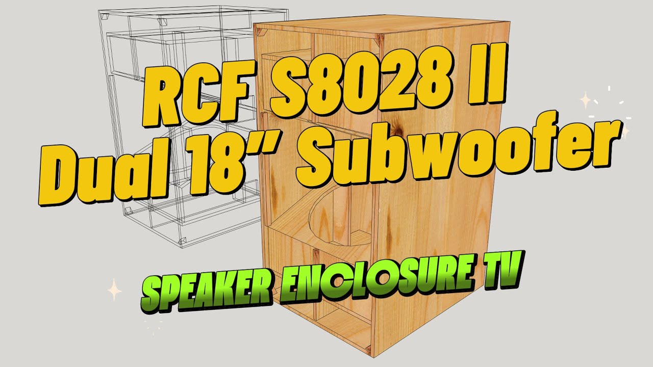 RCF S8028 II Dual 18″ Subwoofer Enclosure | 3D Modeling in SketchUp #speakerenclosuretv