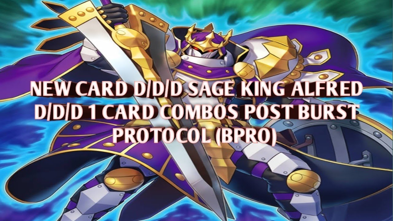 Новые комбинации из 1 карты D/D/D Sage King Alfred Post Burst Protocol (BPRO) MDPRO3 Yu-Gi-Oh!
