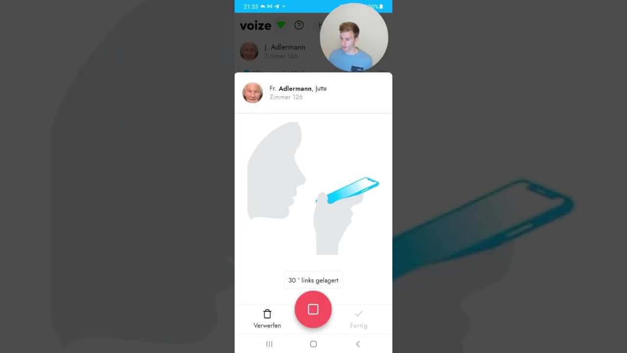 Bewegungsplan | voize Pflege | App Schulung
