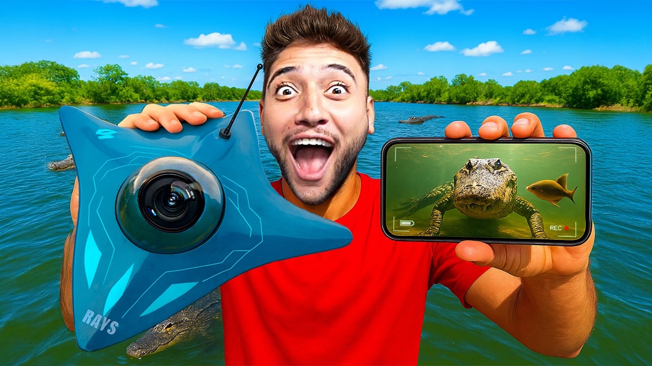 ENCONTREI um JACARÉ com SUBMARINO de CONTROLE REMOTO